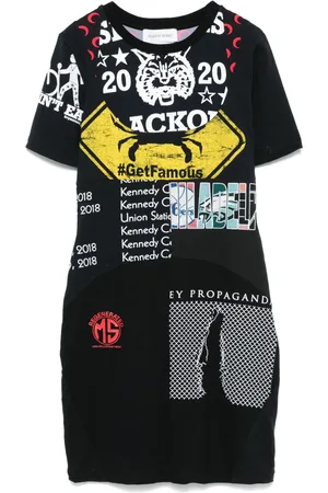 Marine Serre Graphic-print mini dress