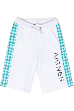 Aigner Logo-embroidered cotton shorts