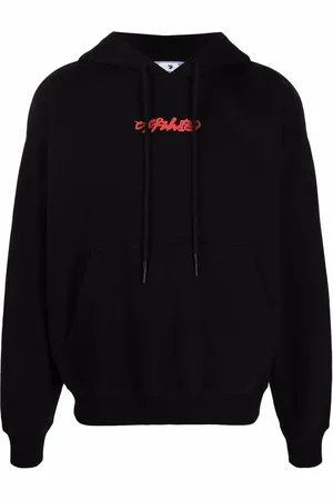 OFF-WHITE Logo-print Arrow painterly-print hoodie