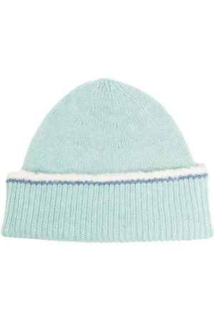 Barrie Shearling-trim cashmere beanie