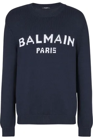 Balmain Intarsia-logo sweater