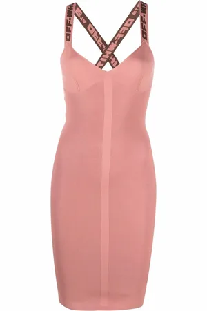OFF-WHITE Logo-strap mini dress