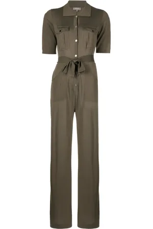 N.PEAL Safari buttoned jumpsuit
