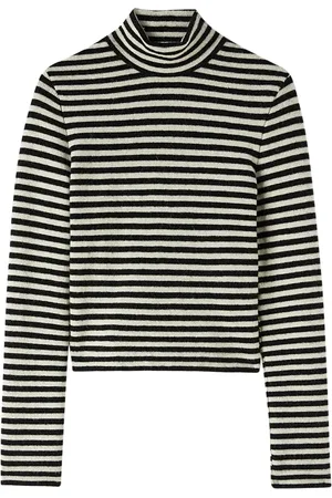 Jil Sander Logo-patch striped wool sweater