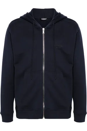 Dondup Logo print zip-up hoodie