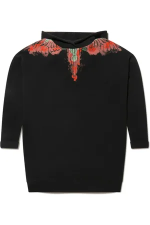 MARCELO BURLON Graphic-print cotton hoodie