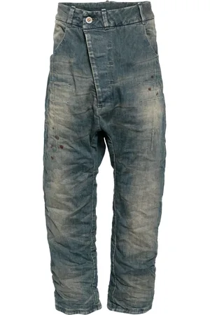 11 BY BORIS BIDJAN SABERI Asymmetric drop-crotch jeans