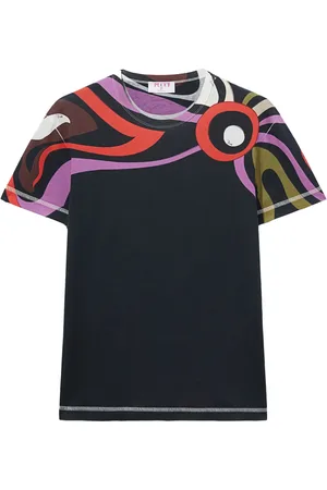 Puccini Marmo-print cotton T-shirt