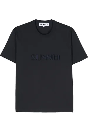 SUNNEI Embroidered-logo organic-cotton T-shirt