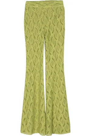 ERMANNO SCERVINO Crochet-knit flared trousers