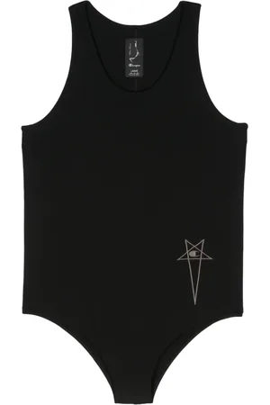 Rick Owens Logo-embroidered bodysuit
