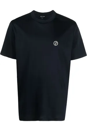 Giorgio Armani Logo-embroidered cotton T-shirt