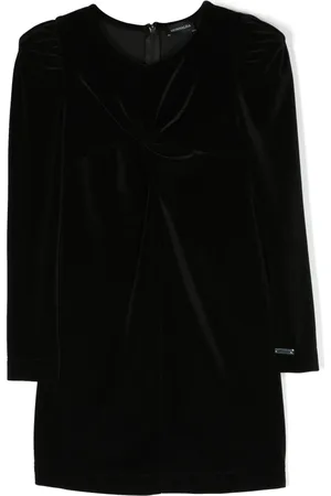 MONNALISA Long-sleeve velvet dress