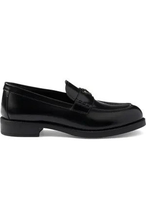 Prada Brushed leather loafers
