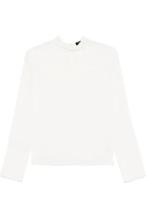 THEORY Scarf-detail silk blouse