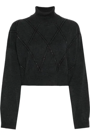 Brunello Cucinelli Monili-embellished cropped top