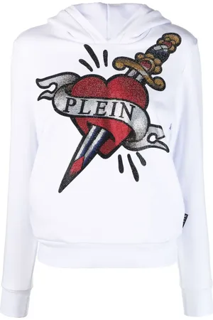 Philipp Plein Graphic-print cropped hoodie