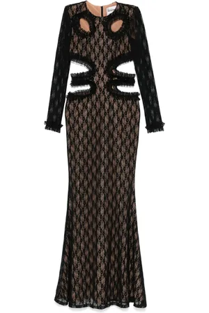 Self-Portrait X Christopher Kane lace cut-out maxi dress