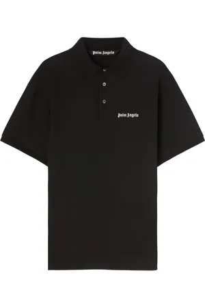 Palm Angels Logo-embroidered cotton polo shirt