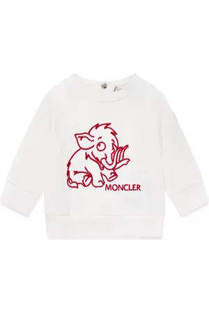Moncler Logo-embroidered crew-neck sweatshirt