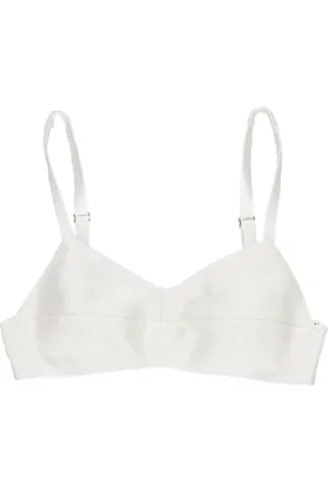 Khaite Knox silk crop top