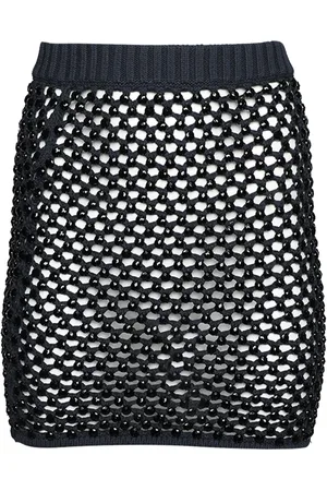 Diotima Crystal-embellished mesh skirt
