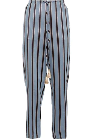 FORTE FORTE Striped tapered trousers