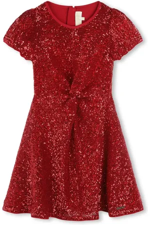 Michael Kors Sequin-embellished round-neck dress