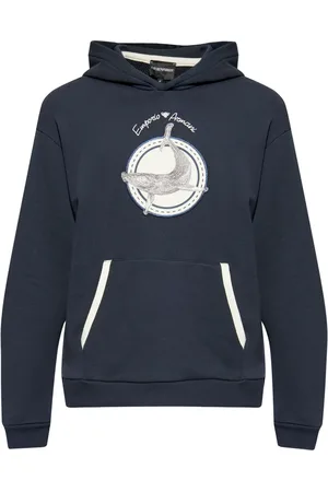 Emporio Armani Logo-patch hoodie