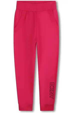DKNY Logo-embroidered cotton track pants