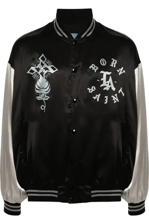 SAINT MXXXXXX Satin bomber jacket