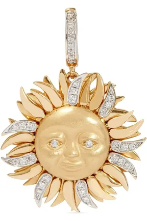 ANNOUSHKA 18kt yellow diamond sun charm