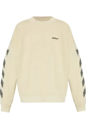 OFF-WHITE Embroidered-logo cotton sweatshirt