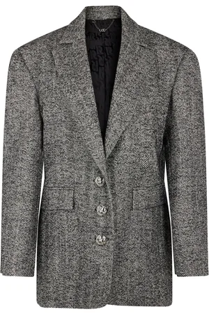 Paco rabanne Herringbone-pattern wool blazer