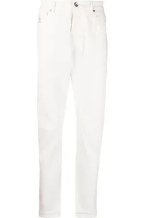 Brunello Cucinelli Logo-detail straight-leg jeans