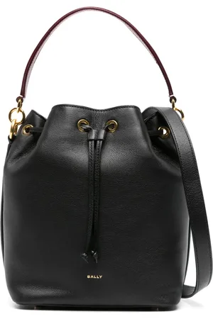 Bally Logo-stamp leather bucket bag