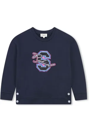 Sonia Rykiel Enfant Logo-embroidered cotton sweatshirt