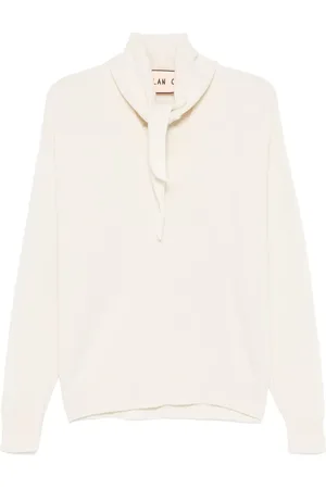 Plan C Shawl-embellished sweater
