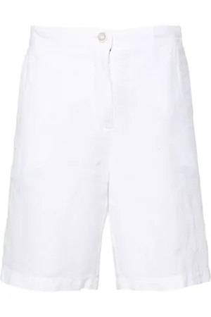 120% Lino Mid-rise linen shorts