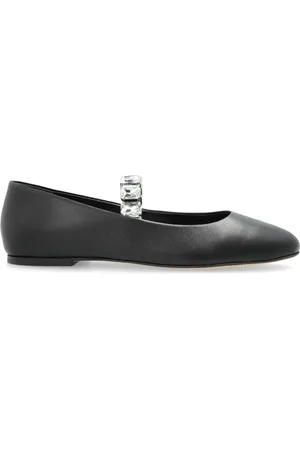 Casadei Crystal-embellished ballet flats