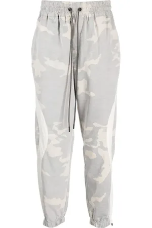 MOSTLY HEARD RARELY SEEN Corduroy camouflage-print track pants