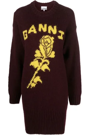 Ganni Intarsia-knit jumper