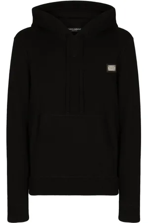 Dolce & Gabbana Logo-tag wool-cashmere hoodie