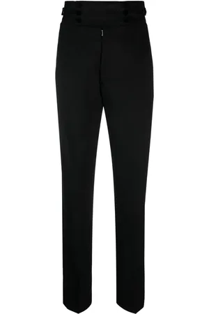 Maison Margiela Four-stitch tapered wool trousers
