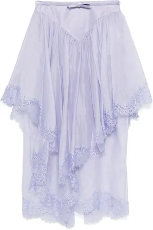 ZIMMERMANN Crush lace midi skirt