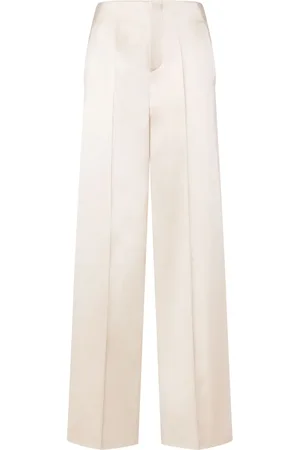 Serafini Satin straight-leg trousers