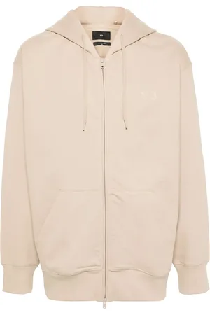 Y-3 Logo-print zip-up hoodie