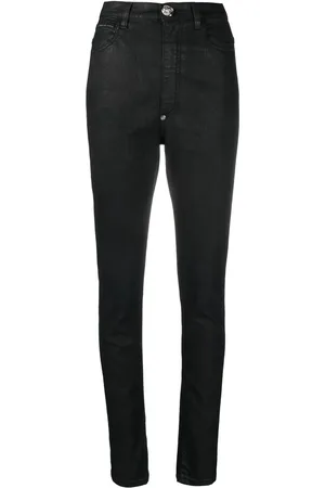 Philipp Plein High-waisted denim leggings
