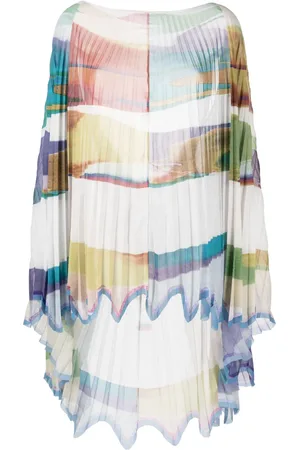 MATICEVSKI Manifest abstract-print draped tunic