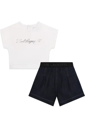 Karl Lagerfeld Logo-print shorts set